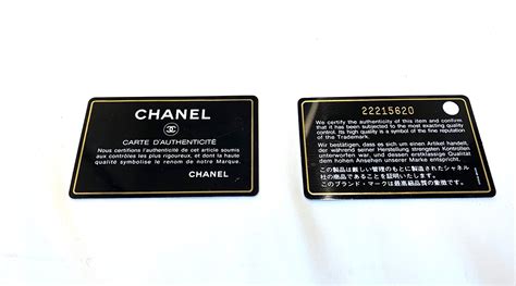 chanel shirt tag|authentic chanel card.